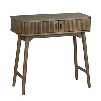 Crestview Collection Brown Solid Wood 2 Door Writing Desk