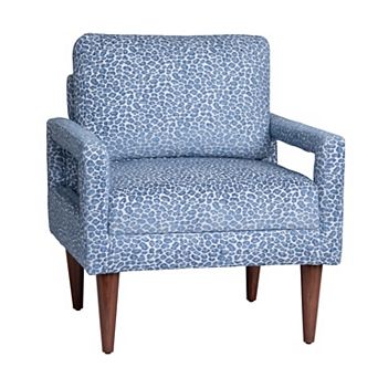 Crestview Collection Upholstered Accent Armchair with Wood Frame
