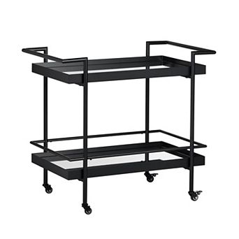 Crestview Collection Metal Bar Cart with Casters