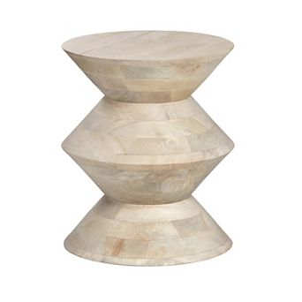 Crestview Collection Round Solid Wood Accent Table