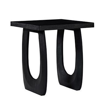 Crestview Collection Square Solid Wood Accent Table