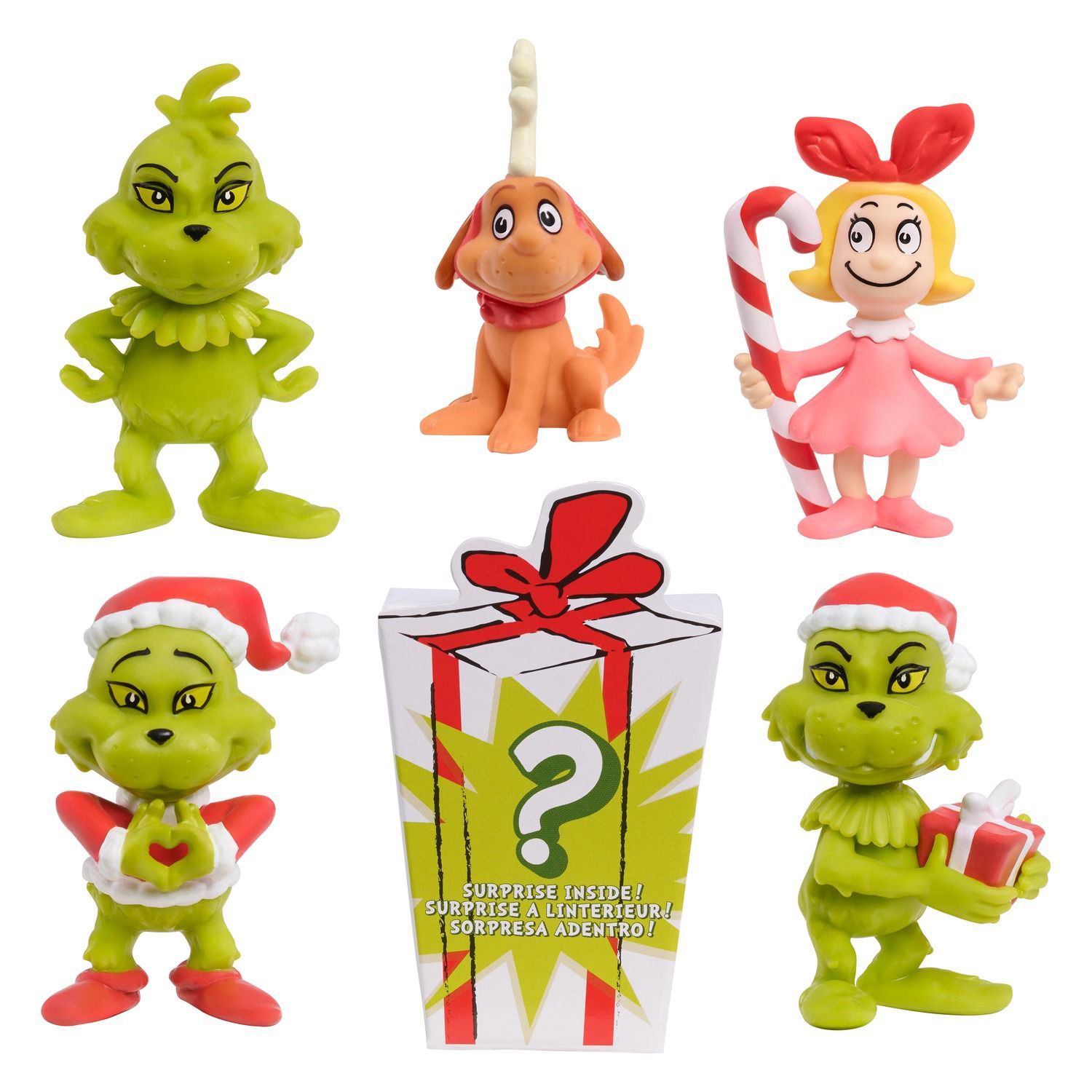 Детские фигурки Dr. Seuss The Grinch 6 pc Collectible Figure Set — фото 2