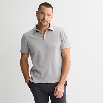 Men's Apt. 9 Short Sleeve Zipper Polo