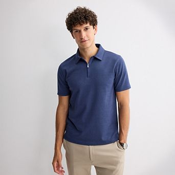 Men's Apt. 9 Short Sleeve Zipper Polo