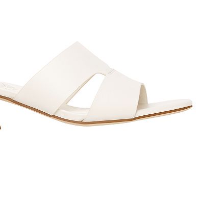 London Rag Shulva Women's Block Heel Slide Sandals