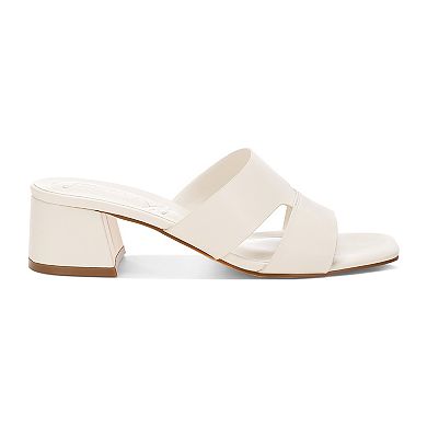 London Rag Shulva Women's Block Heel Slide Sandals