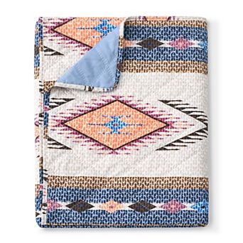Yeno Throw Blanket, 50x60, Polyester, Multicolor Southwestern Design