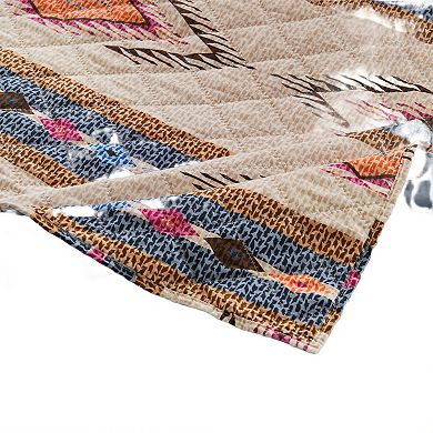 Yeno Throw Blanket, 50x60, Polyester, Multicolor Southwestern Design