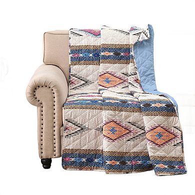 Yeno Throw Blanket, 50x60, Polyester, Multicolor Southwestern Design