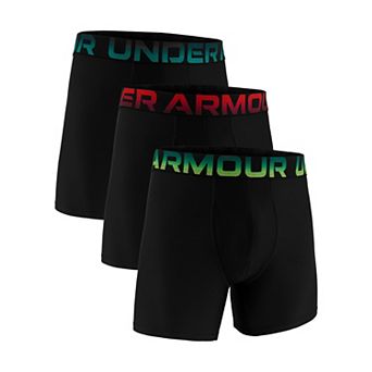 Men's Under Armour 3-Pack Performance Tech Boxerjock 6-Inch Boxer Briefs