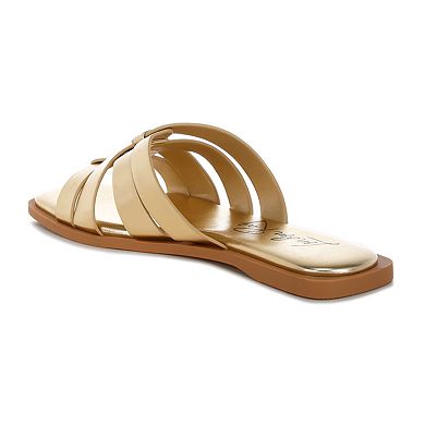 London Rag Hebal Women's Slip-On Metallic Slide Sandals