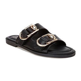 London Rag Amahi Women's Slip-On Sandals with Buckle Accents
