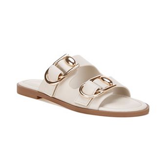 London Rag Amahi Women's Slip-On Sandals with Buckle Accents