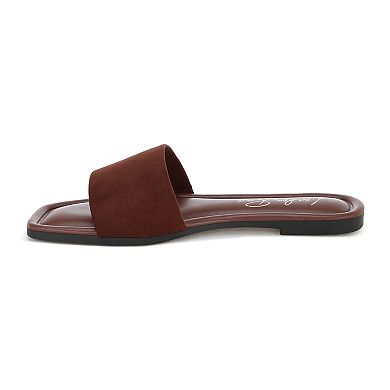London Rag Zaltana Women's Slip-On Flat Sandals