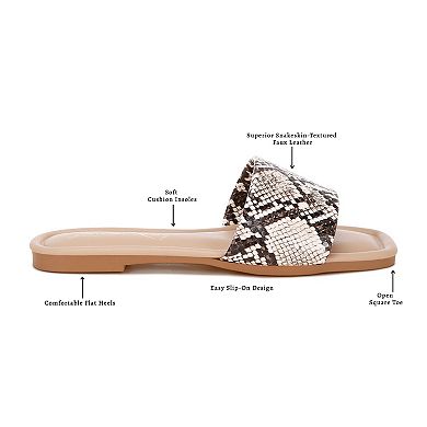 London Rag Zaltana Women's Slip-On Flat Sandals