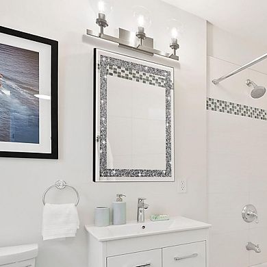 Rectangular Crystal Diamond Accent Mirror