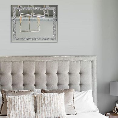 Rectangular Crystal Diamond Accent Mirror