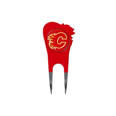 NHL Calgary Flames Shaped Divot Tool