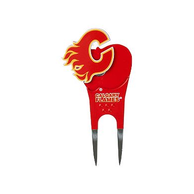 NHL Calgary Flames Shaped Divot Tool