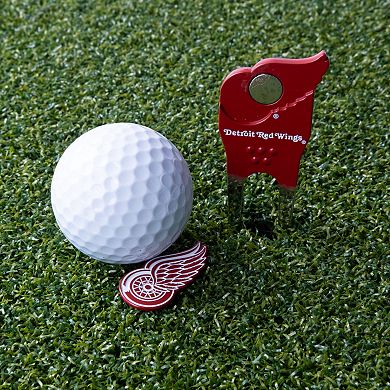NHL Detroit Red Wings Shaped Divot Tool