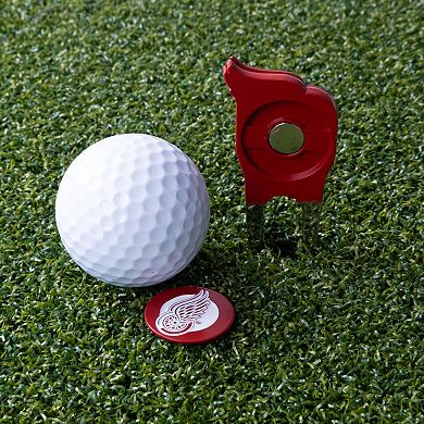 NHL Detroit Red Wings Shaped Divot Tool