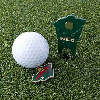 NHL Minnesota Wild Shaped Divot Tool