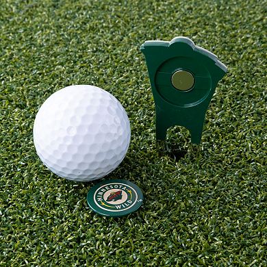 NHL Minnesota Wild Shaped Divot Tool
