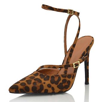 Pointed Toe Stiletto Heel Dual-Strap Sandal