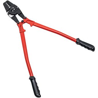 2-in-1 Cable Crimping and Cutting Tool with Anti-Slip Handles for Wire Rope Projects