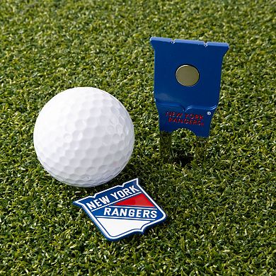 NHL New York Rangers Shaped Divot Tool