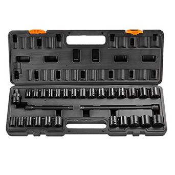 29 pc Drive Impact Socket Set with Extensions and Universal Joint