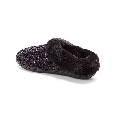 Dearfoams Luxe Rib Knit Women's Slip-On Clog Slippers