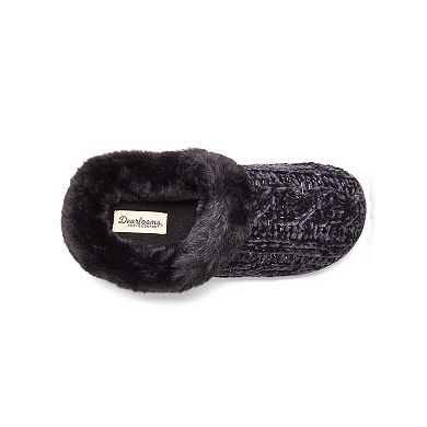Dearfoams Luxe Rib Knit Women's Slip-On Clog Slippers
