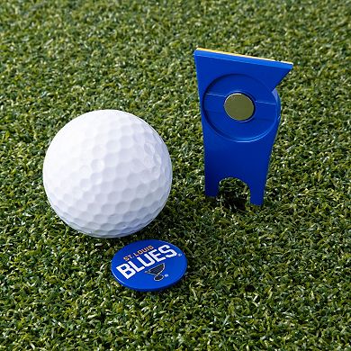 NHL St. Louis Blues Shaped Divot Tool