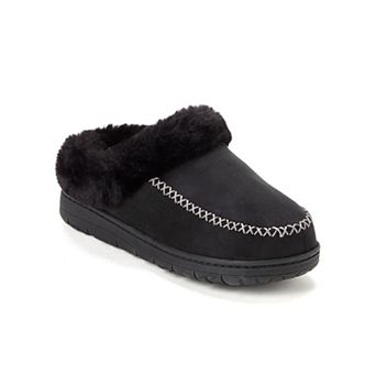 Women's Dearfoams Microsuede Moc Toe Clog Slippers