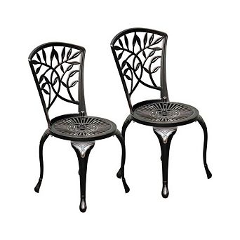 All-Weather Chairs with Adjustable Feet, Set of 2