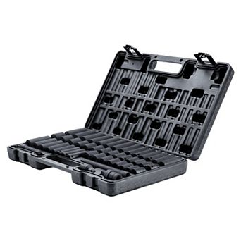34 pc Deep Impact Socket Set 836mm with Extensions and Toolbox