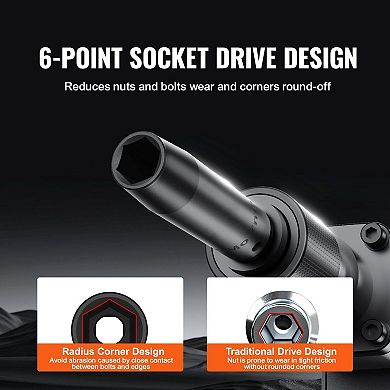 34-Piece Deep Impact Socket Set 836mm with Extensions and Toolbox