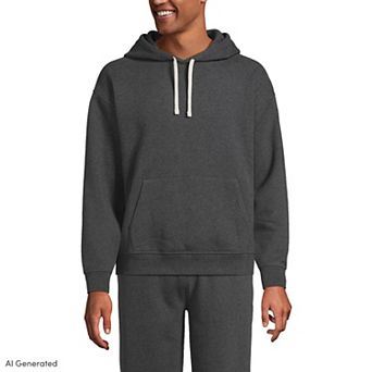Men's Lands' End Long Sleeve Oversized Hoodie