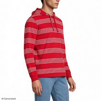 Men's Lands' End Long Sleeve Slub Hoodie