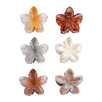 Emberly 6-Pack Flower Hair Claws