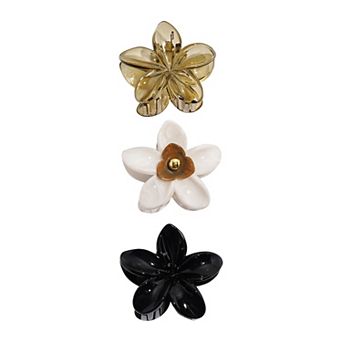 Emberly 3-Pack Flower Hair Claws