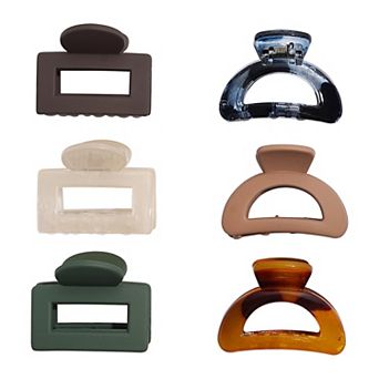 Emberly 6-Pack Mini Claw Hair Clips
