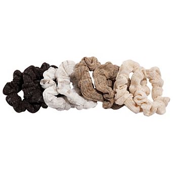 Emberly 8-Pack Skinny Satin Hair Ties