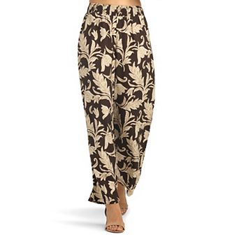Women's AB Studio Pull-On Wide Leg Smocked Waist Pants