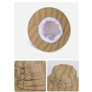 Women's Lightweight Bucket Hat Wide Brim Sun Hat Breathable Mesh Lining Casual Summer Hat