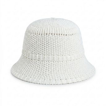 Women's Straw Bucket Hat Lightweight Woven Sun Hat Packable Summer Beach Hat with Breathable Design