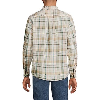 Lands' End Long Sleeve Madras Shirt