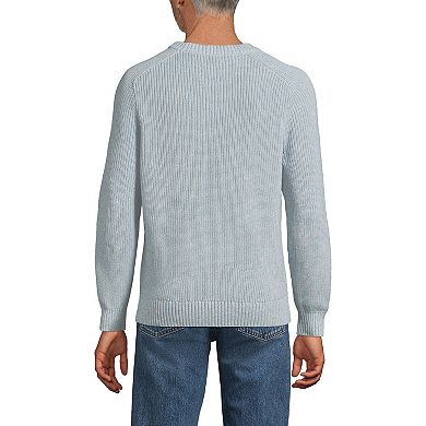 Lands' End Long Sleeve Drifter Marl Crewneck Sweater