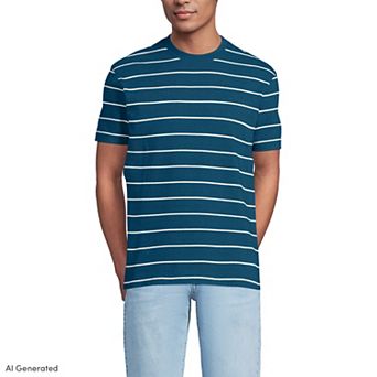 Men's Lands' End Short Sleeve Knit Terry Tee